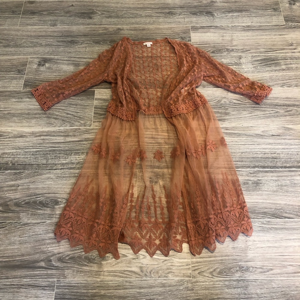 Peach cardigan